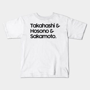 Yellow Magic Orchestra Names List Kids T-Shirt